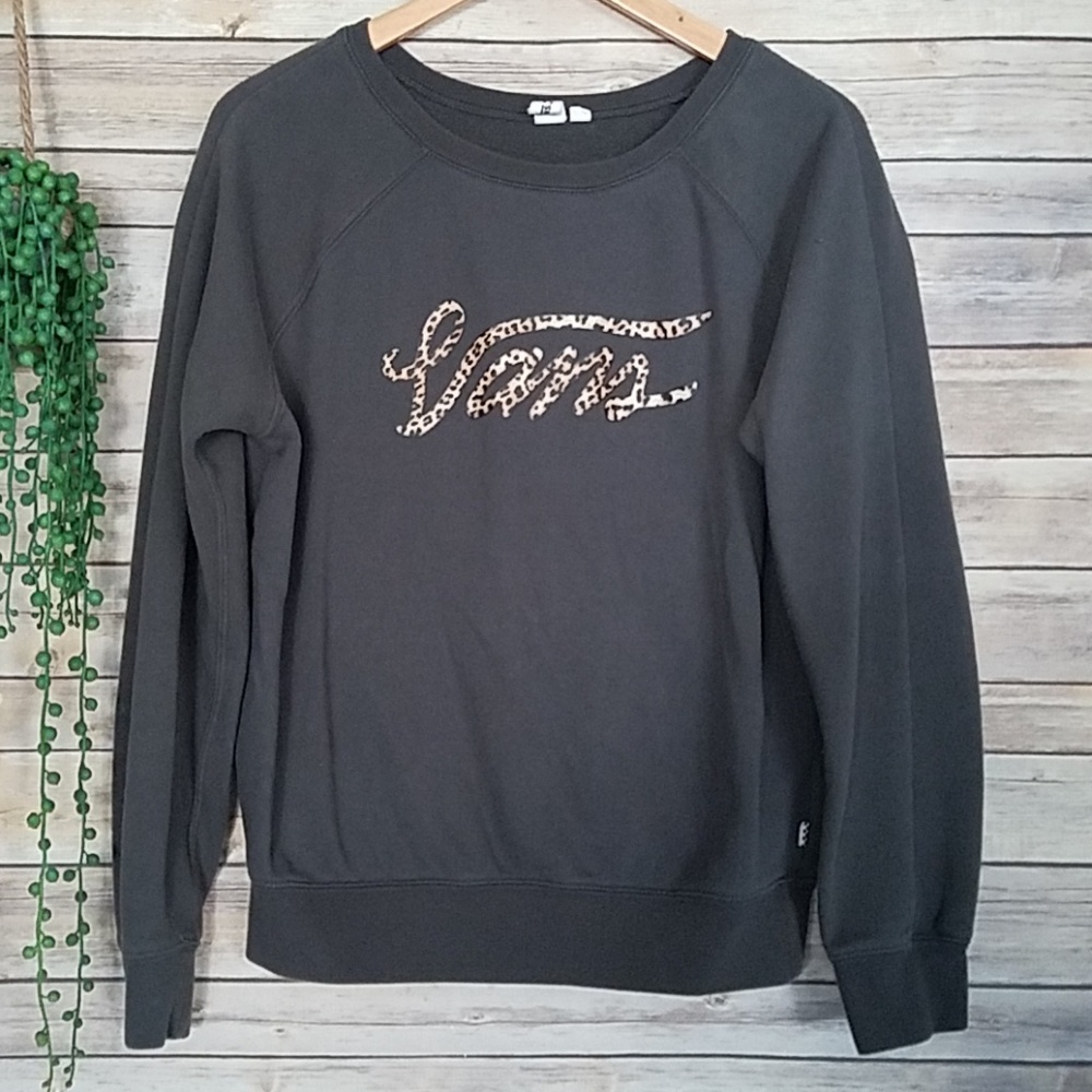 Van's Leopard Print Pullover Sweatshirt